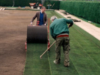 Laying the new green, 2001