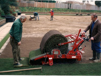 Laying the new green, 2001